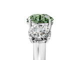 White gold Three-Stone Fancy Green Round Cut Cut Solitaire Ring with Classic Prong Setting_17