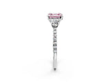 White gold Three-Stone Fancy Pink Asscher Cut Cut Diamond Pavé Band with Prong Setting_29