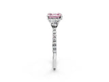 White gold Three-Stone Fancy Pink Asscher Cut Cut Diamond Pavé Band with Prong Setting_35