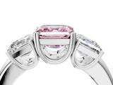 White gold Three-Stone Fancy Pink Asscher Cut Cut Diamond Ring with Channel Set Band and Four-Prong Setting_40