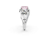 White gold Three-Stone Fancy Pink Asscher Cut Cut Diamond Split Shank Prong Set Ring_14