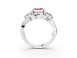 White gold Three-Stone Fancy Pink Asscher Cut Cut Diamond Split Shank Prong Set Ring_27
