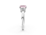White gold Three-Stone Fancy Pink Asscher  Cut Diamond Ring with Channel-Set Band and Four-Prong Setting_19
