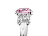 White gold Three-Stone Fancy Pink Asscher  Cut Diamond Ring with Channel-Set Band and Four-Prong Setting_22