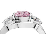 White gold Three-Stone Fancy Pink Cushion Cut Cut Diamond Split Shank Prong Set Ring_16