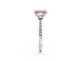 White gold Three-Stone Fancy Pink Emerald Cut Cut Diamond Pavé Band with Prong Setting_38