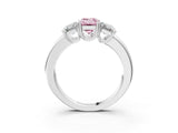 White gold Three-Stone Fancy Pink Emerald Cut Cut Diamond Ring with Channel Set Band and Four-Prong Setting_39