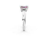 White gold Three-Stone Fancy Pink Emerald Cut Cut Solitaire Ring with Classic Prong Setting_14