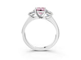 White gold Three-Stone Fancy Pink Emerald Cut Cut Solitaire Ring with Classic Prong Setting_15