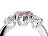 White gold Three-Stone Fancy Pink Heart Cut Cut Diamond Ring with Channel Set Band and Four-Prong Setting_16
