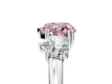 White gold Three-Stone Fancy Pink Heart Cut Cut Diamond Ring with Channel Set Band and Four-Prong Setting_17