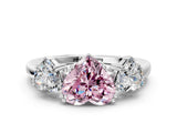 White gold Three-Stone Fancy Pink Heart Cut Cut Diamond Ring with Channel Set Band and Four-Prong Setting_36