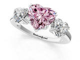 White gold Three-Stone Fancy Pink Heart Cut Cut Diamond Ring with Channel Set Band and Four-Prong Setting_37