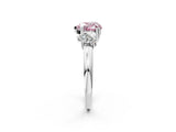 White gold Three-Stone Fancy Pink Heart Cut Cut Diamond Ring with Channel Set Band and Four-Prong Setting_38