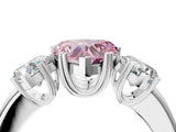 White gold Three-Stone Fancy Pink Heart Cut Cut Diamond Ring with Channel Set Band and Four-Prong Setting_40