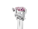 White gold Three-Stone Fancy Pink Heart Cut Cut Solitaire Ring with Classic Prong Setting_17