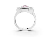 White gold Three Stone Fancy Pink Marquise Cut Cut Channel Set Diamond Ring_39