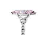 White gold Three-Stone Fancy Pink Marquise Cut Cut Diamond Pavé Band with Prong Setting_38