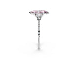 White gold Three-Stone Fancy Pink Marquise Cut Cut Diamond Pavé Band with Prong Setting_51