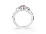 White gold Three-Stone Fancy Pink Marquise Cut Cut Diamond Ring with Channel Set Band and Four-Prong Setting_15
