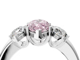 White gold Three-Stone Fancy Pink Marquise Cut Cut Diamond Ring with Channel Set Band and Four-Prong Setting_28