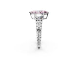 White gold Three-Stone Fancy Pink Marquise Cut Cut Diamond Ring with Channel-Set Band and Prong Setting_2