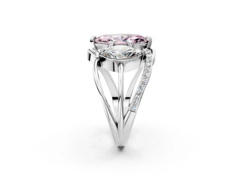 White gold Three-Stone Fancy Pink Marquise Cut Cut Diamond Split Shank Prong Set Ring_14