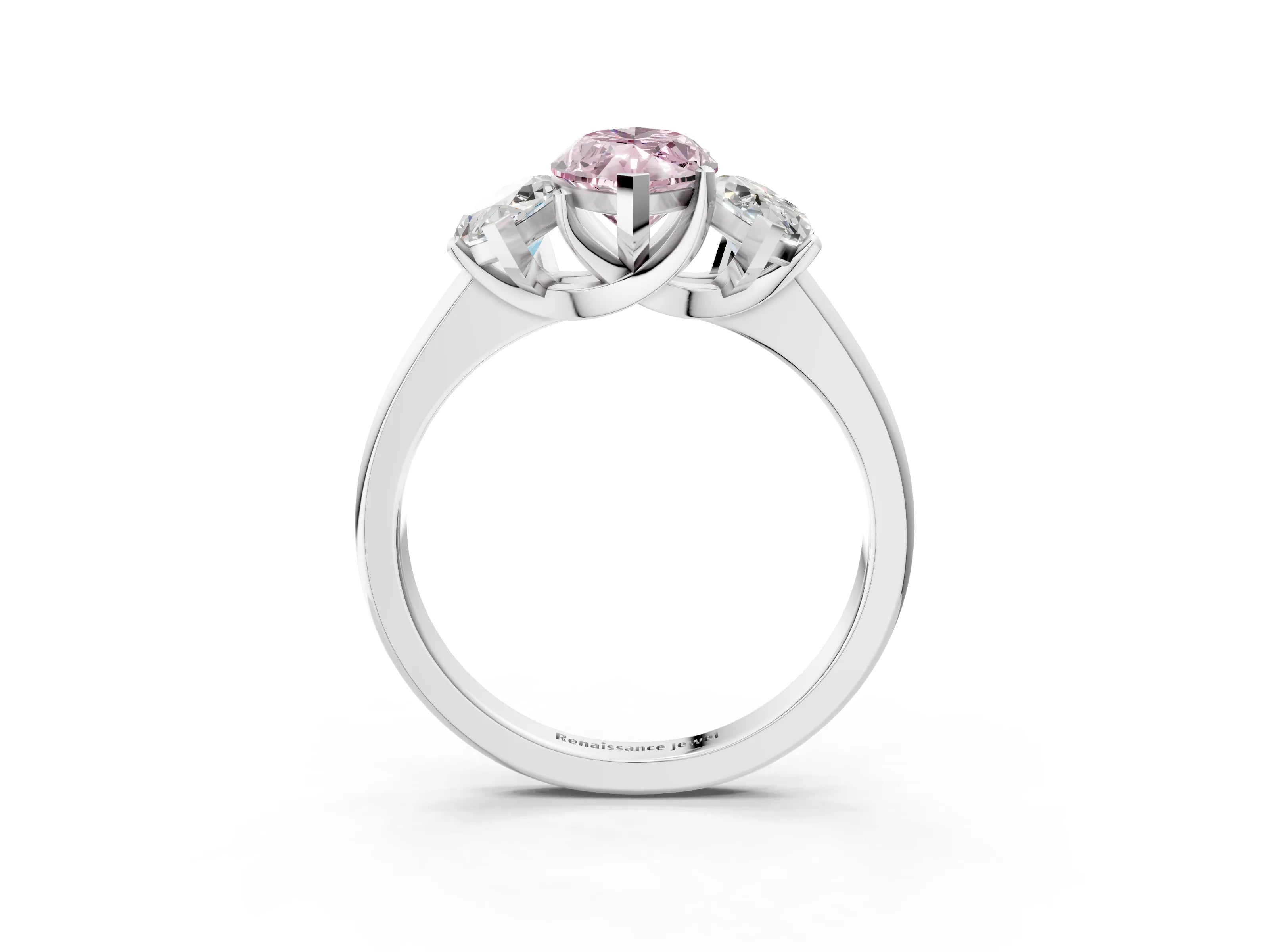 White gold Three-Stone Fancy Pink Marquise Cut Cut Solitaire Ring with Classic Prong Setting_15