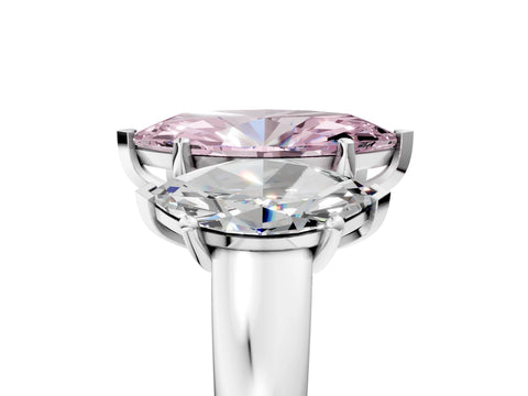 White gold Three-Stone Fancy Pink Marquise Cut Cut Solitaire Ring with Classic Prong Setting_17
