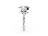 White gold Three-Stone Fancy Pink Marquise Cut Diamond Channel Set Engagement Ring with Prong Setting_26