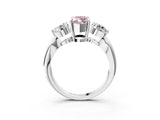 White gold Three-Stone Fancy Pink Marquise Cut Diamond Channel Set Engagement Ring with Prong Setting_27