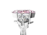 White gold Three-Stone Fancy Pink Marquise Cut Diamond Channel Set Engagement Ring with Prong Setting_29