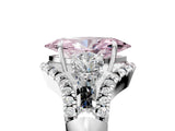 White gold Three-Stone Fancy Pink Marquise Cut Diamond Engagement Ring with Pave Band and Prong Setting_17