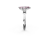 White gold Three-Stone Fancy Pink Marquise  Cut Diamond Solitaire with Prong Setting and Classic Band_35