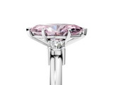 White gold Three-Stone Fancy Pink Marquise  Cut Diamond Solitaire with Prong Setting and Classic Band_38