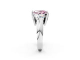 White gold Three Stone Fancy Pink Oval Cut Cut Channel Set Diamond Ring_38