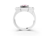 White gold Three Stone Fancy Pink Oval Cut Cut Channel Set Diamond Ring_39