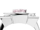 White gold Three Stone Fancy Pink Oval Cut Cut Channel Set Diamond Ring_40