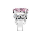 White gold Three-Stone Fancy Pink Oval Cut Cut Diamond Engagement Ring with Flat Band and Four-Prong Setting_18
