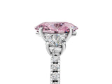 White gold Three-Stone Fancy Pink Oval Cut Cut Diamond Pavé Band with Prong Setting_32