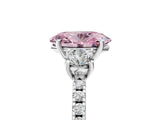 White gold Three-Stone Fancy Pink Oval Cut Cut Diamond Pavé Band with Prong Setting_43