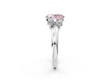 White gold Three-Stone Fancy Pink Oval Cut Cut Diamond Ring with Channel Set Band and Four-Prong Setting_14