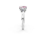 White gold Three-Stone Fancy Pink Oval Cut Cut Diamond Ring with Channel Set Band and Four-Prong Setting_39