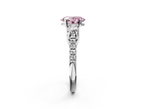 White gold Three-Stone Fancy Pink Oval  Cut Diamond Pavé Band with Four-Prong Setting_30