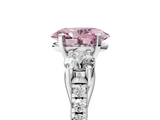 White gold Three-Stone Fancy Pink Oval  Cut Diamond Pavé Band with Four-Prong Setting_33
