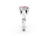 White gold Three Stone Fancy Pink Pear Cut Cut Channel Set Diamond Ring_26