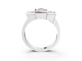 White gold Three Stone Fancy Pink Pear Cut Cut Channel Set Diamond Ring_27
