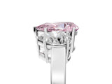 White gold Three-Stone Fancy Pink Pear Cut Cut Diamond Engagement Ring with Flat Band and Four-Prong Setting_17