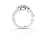 White gold Three-Stone Fancy Pink Pear Cut Cut Diamond Ring with Channel Set Band and Four-Prong Setting_39