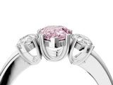 White gold Three-Stone Fancy Pink Pear Cut Cut Diamond Ring with Channel Set Band and Four-Prong Setting_41